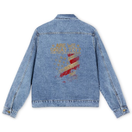 Anti-Trump - Are We Great Yet? Men's Denim Jackets