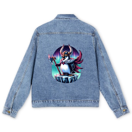 Viking Penguin Warrior Under Northern Lights Men's Denim Jackets