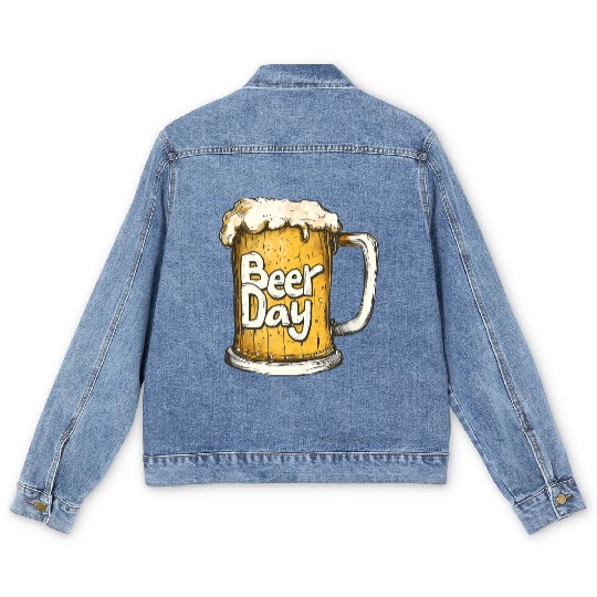 Beer Day Men's Denim Jackets