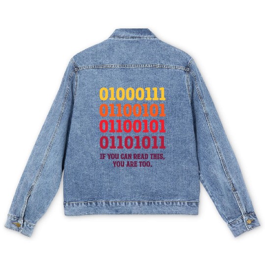 Science Nerd Physics Student Jokes Geek Men's Denim Jackets