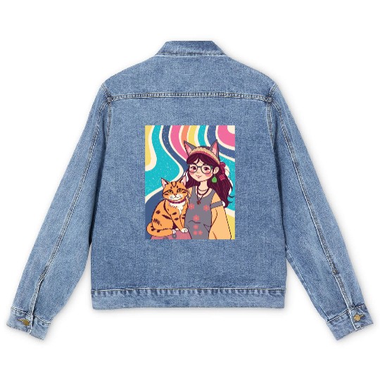 CAT MOM Men's Denim Jackets