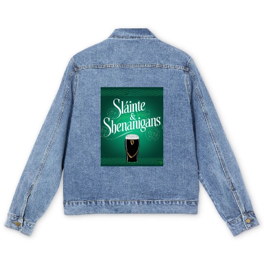 Slainte And Shenanigans Men's Denim Jackets