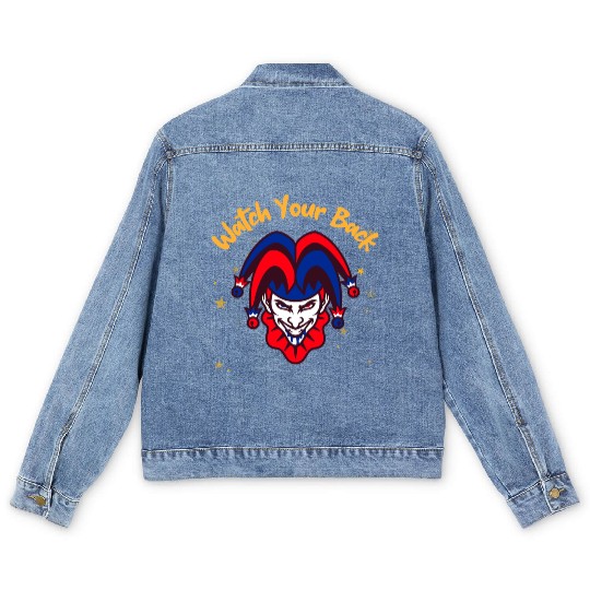 April 1st Prank Men's Denim Jackets | Unisex Men's Denim Jackets | Fun Gif