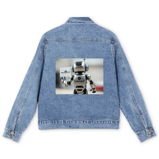 Rocketman Robot Men's Denim Jackets