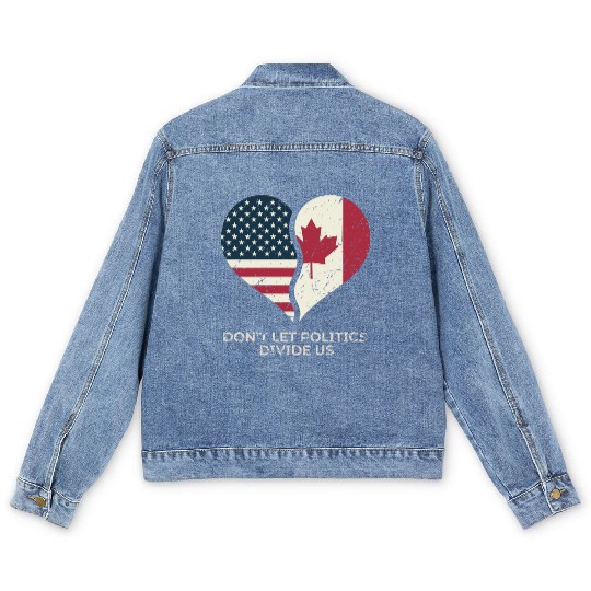 Don't Let Politics Divide Us Men's Denim Jackets