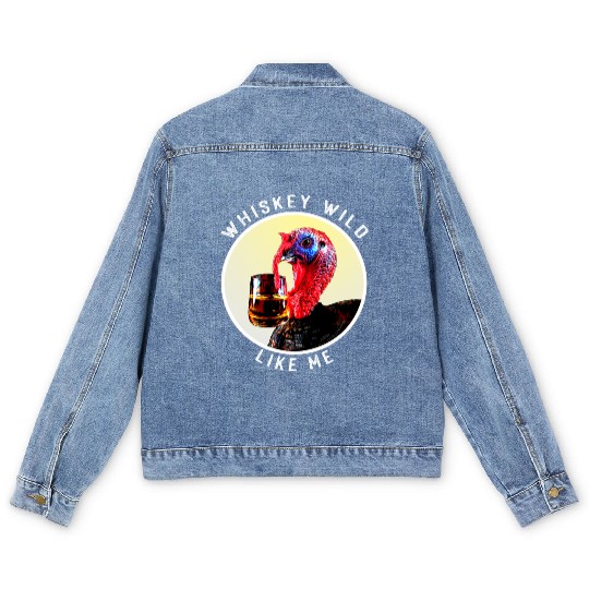 Silly Derby Phrase Funny Hat Horse Racing Bourbon Men's Denim Jackets