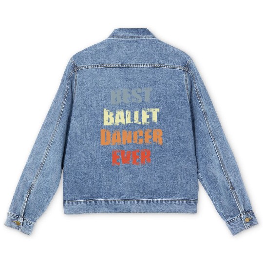 Best Ballet Dancer Men's Denim Jackets
