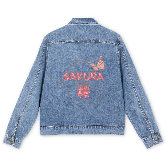 SAKURA - Cherry Blossom Men's Denim Jackets