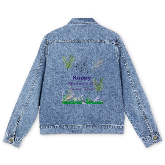 A Mother's Love - Mother's Day Greeting Men's Denim Jackets
