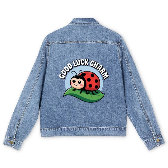 Lucky Ladybug Men's Denim Jackets