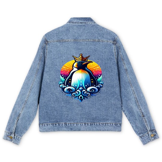 Emperor Penguin – Antarctic Icon Men's Denim Jackets