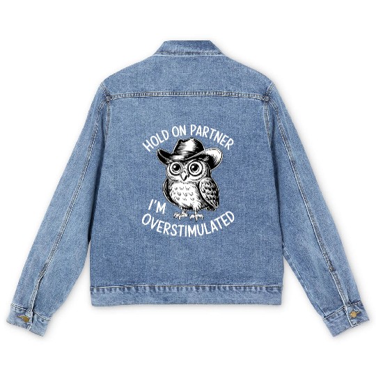 Neurodivergent Overstimulated Men's Denim Jackets