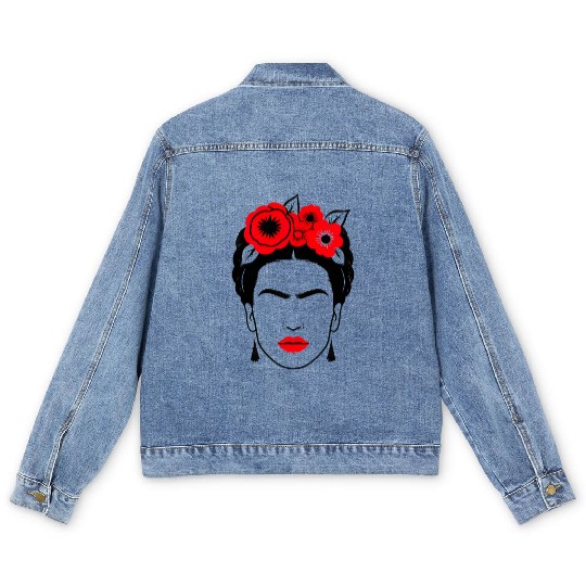 Frida frida kahlo Men's Denim Jackets