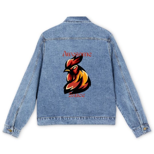 Funny Country Saying Barnyard Animal Farm Life Jok Men's Denim Jackets