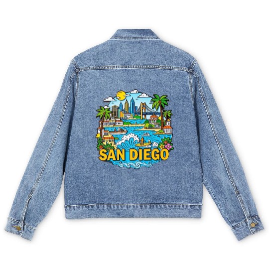 San Diego Men's Denim Jackets