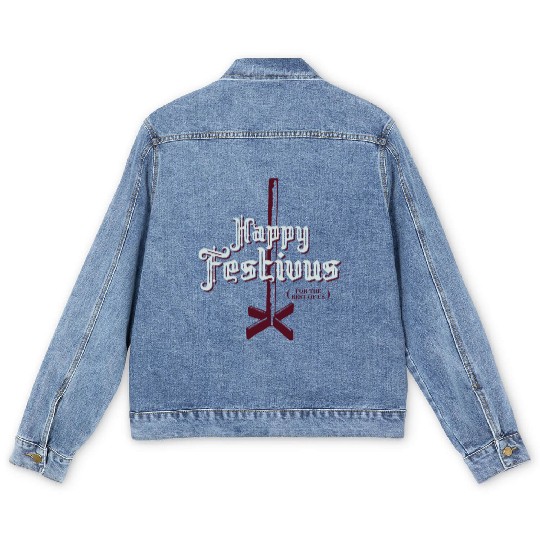 Happy Festivus For The Rest of Us Men's Denim Jackets