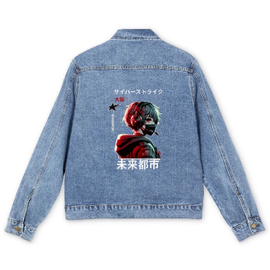 Shadow Circuit: Tokyo Rebellion Men's Denim Jackets