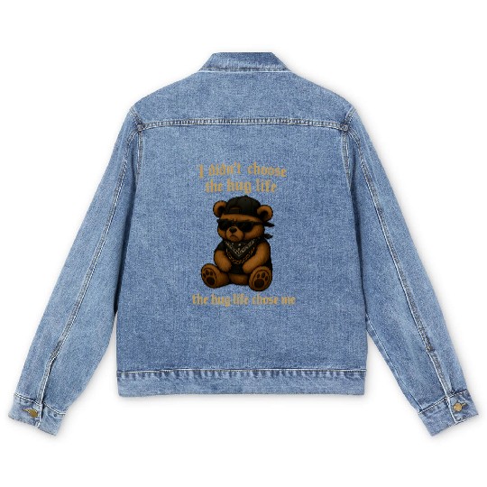 The Hug Life Chose Me Men's Denim Jackets