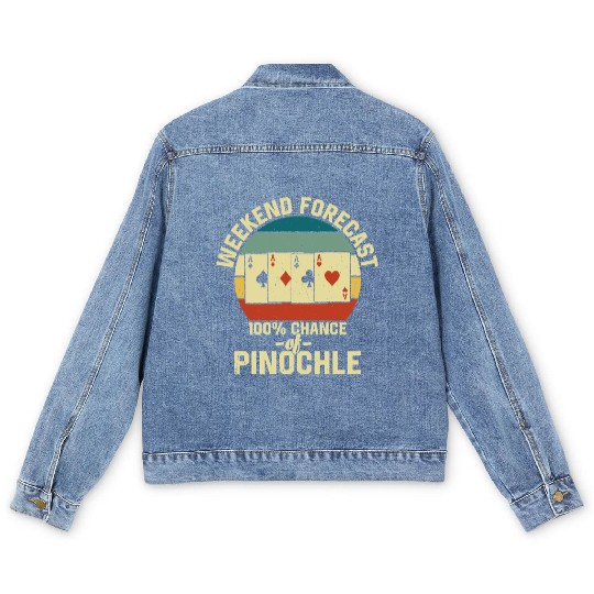 Weekend Forecast Pinochle Men's Denim Jackets