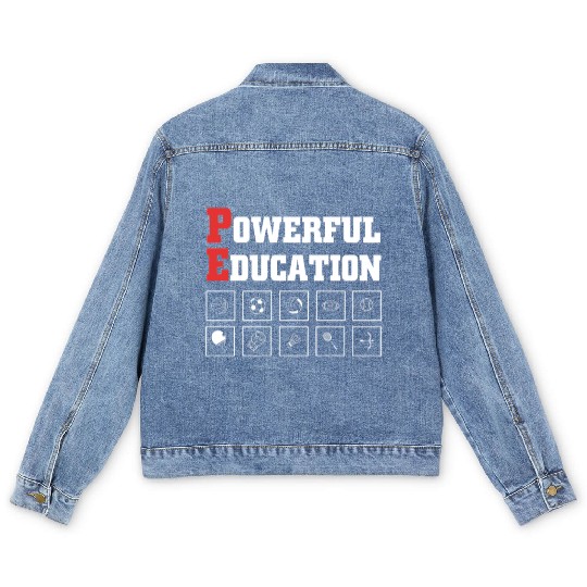 Physical Education Teacher PE Coach Men's Denim Jackets