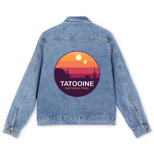 Tatooine National Park Men's Denim Jackets