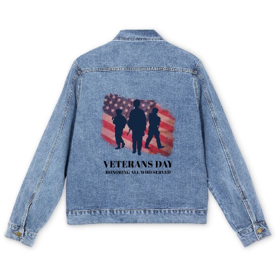 Memorial Day Patriotic Men's Denim Jackets