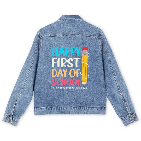 School Head Start Crew Teacher Men's Denim Jackets