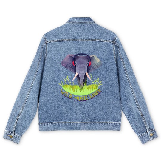 Boom the Bass Elephant Men's Denim Jackets