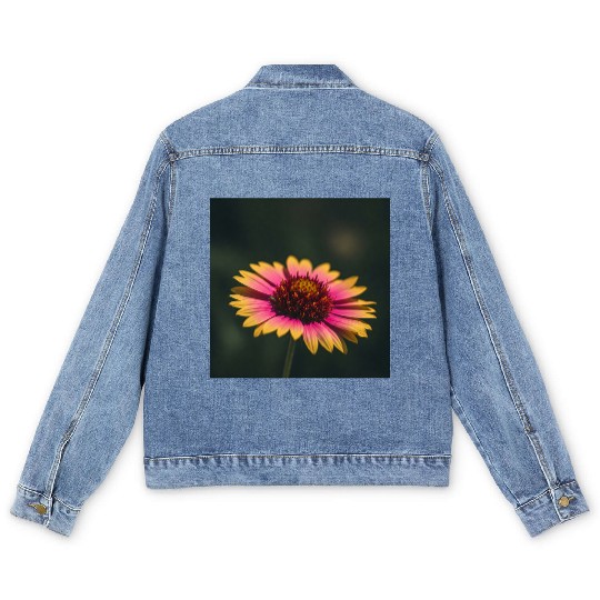 American Wildflower - Elegant Nature Men's Denim Jackets