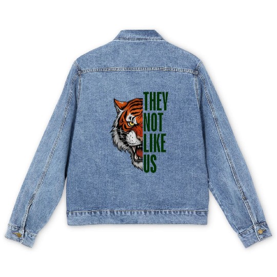 They Not Like Us – Tiger Graphic Men's Denim Jackets