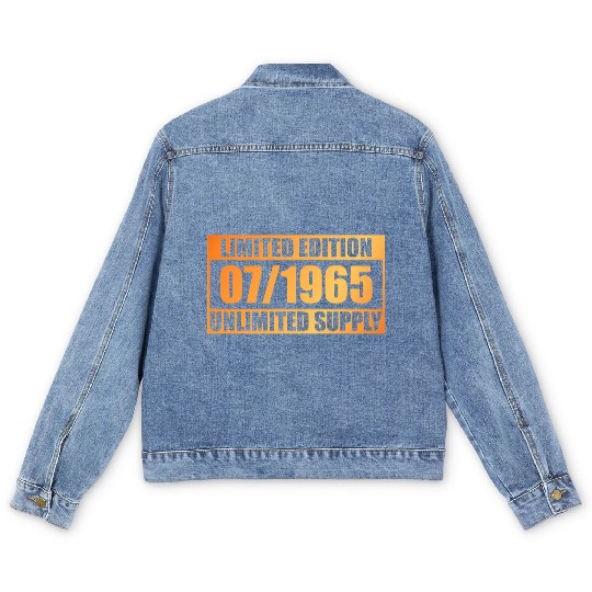 60th birthday Limited Edition - ꝏ Supply 07/1965 Men's Denim Jackets