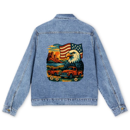 Eagle Glory Men's Denim Jackets