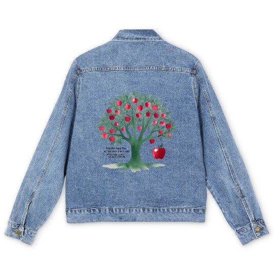 From the apple tree all beginnings Men's Denim Jackets