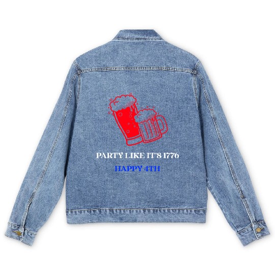 Party like it is 1776 - 4th of July Men's Denim Jackets