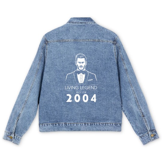 21st birthday Living Legend (GENT) since 06/2004 Men's Denim Jackets