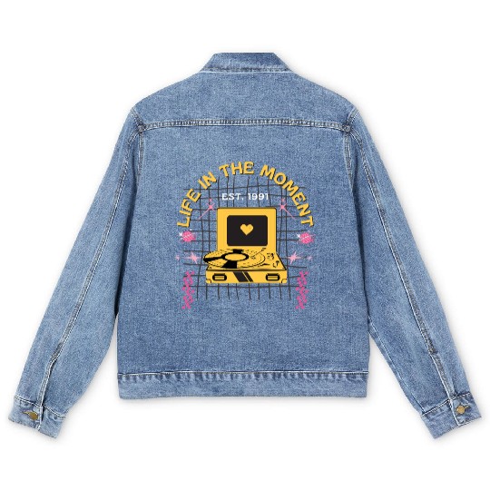 Live In The Moment Men's Denim Jackets