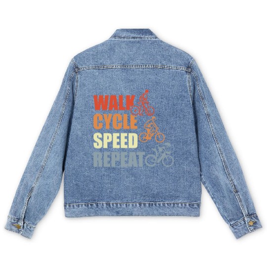 Cycling Routine Men's Denim Jackets