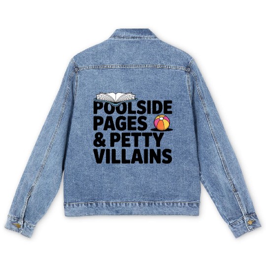 Poolside Pages Petty Villains Men's Denim Jackets