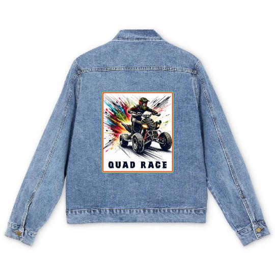 Quad Race - Speed Explosion Men's Denim Jackets