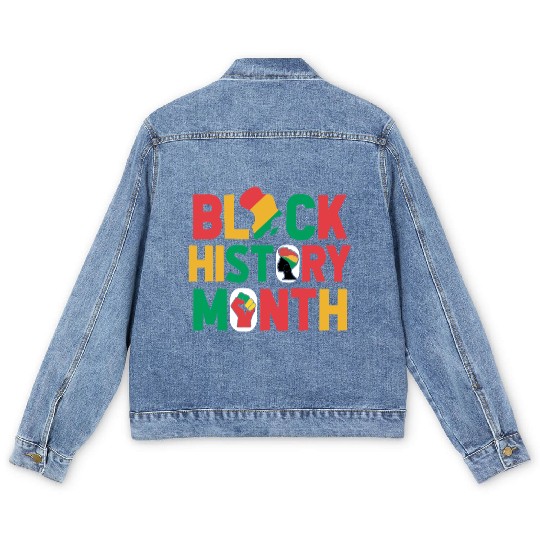 Little Honey Bunny Juneteenth Men's Denim Jackets