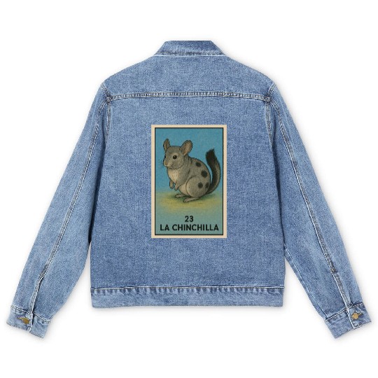 LA CHINCHILLA - THE CHINCHILLA - LA LOTERÍA Men's Denim Jackets