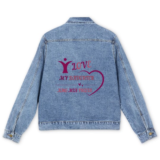 I LOVE MY DAUGHTER - AMO MIA FIGLIA Men's Denim Jackets
