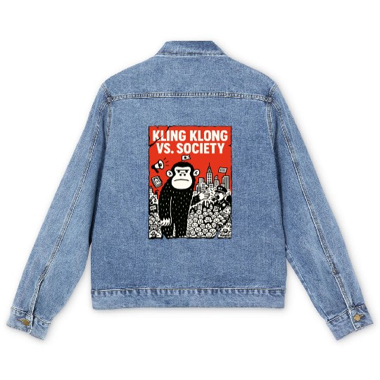 Kling Klong vs. Society – Protest Ape Men's Denim Jackets