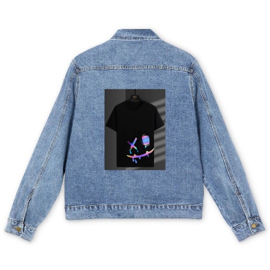 "Vibe Check – Aesthetic Streetwear Men's Denim Jackets for Youth"