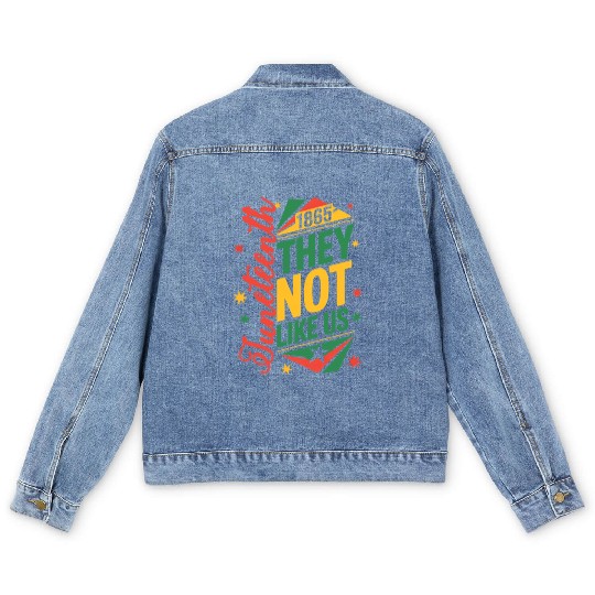 Juneteenth They Not Like Us Men's Denim Jackets
