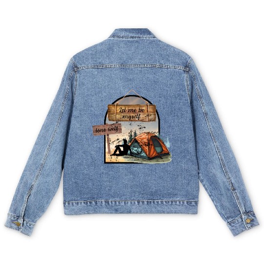 Lone Wolf Retreat Men's Denim Jackets
