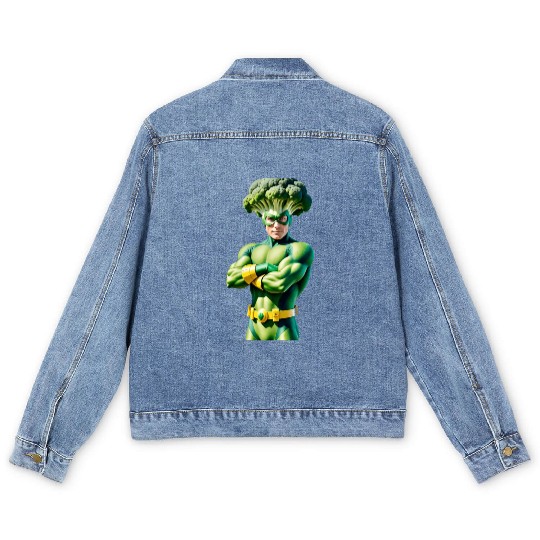 Broccoli Superhero Men's Denim Jackets