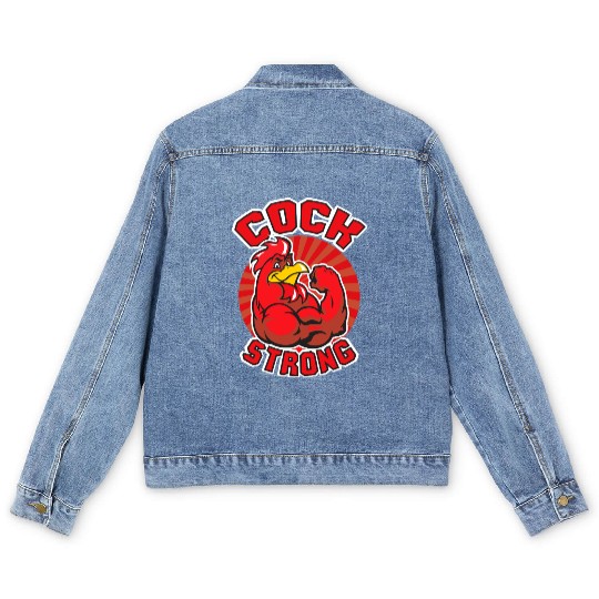 Cock Strong Men's Denim Jackets