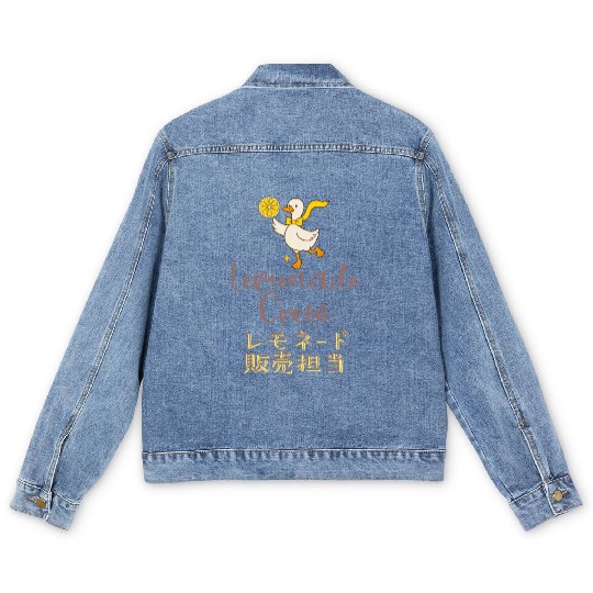 Lemonade Crew Kawaii Goose Men's Denim Jackets