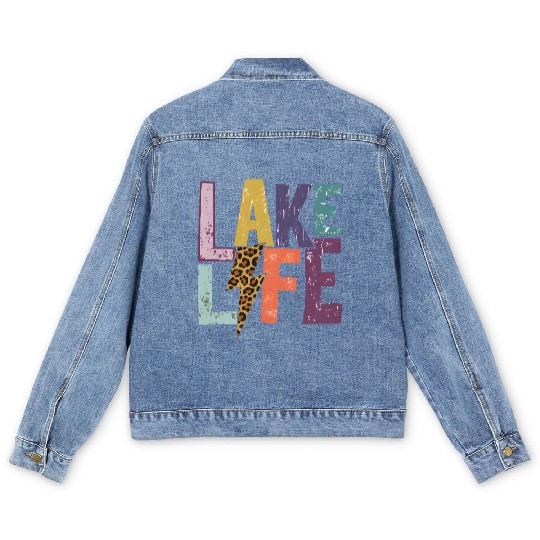 Lake Life bolt Men's Denim Jackets